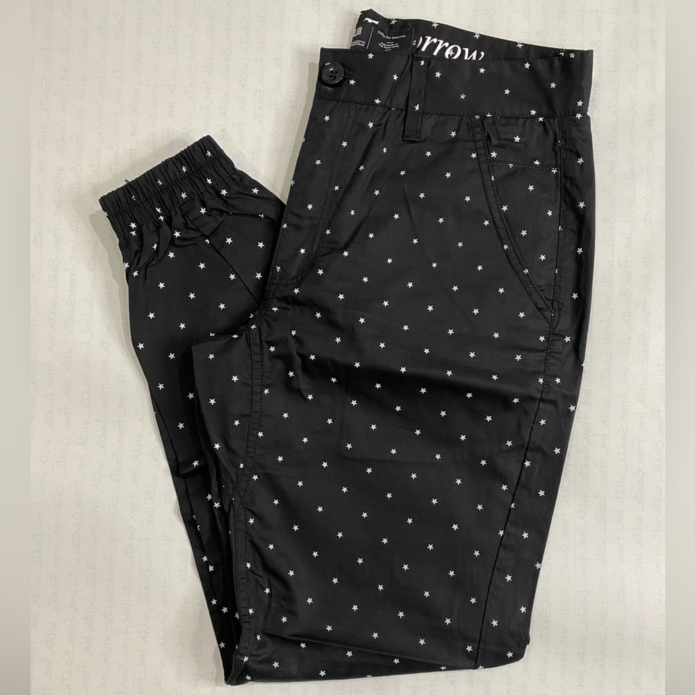 Publish Brand Polka Star Jogger Black 100% Premium Cotton Blend. Waist 32 Ins 29